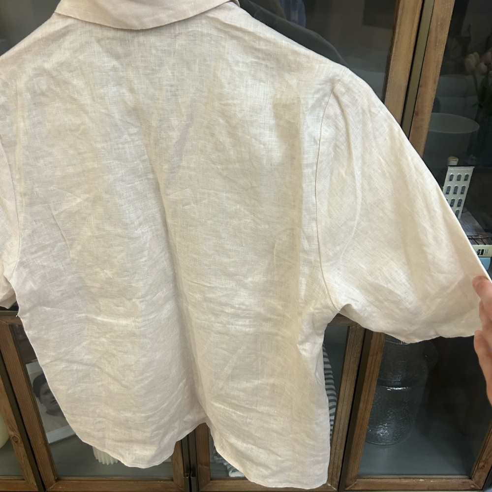 100% Linen Blouse Women - Picture 6 of 8